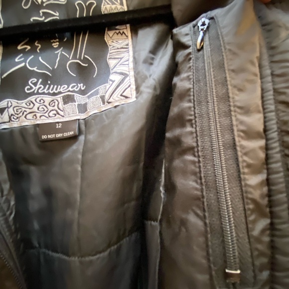 NILS Black One Piece Ski Suit Winter Skiwear Size 12 - Picture 14 of 17